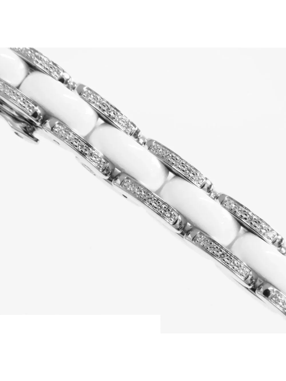 Chanel Ultra Collection Bracelet White Gold 18K Ceramic Pave